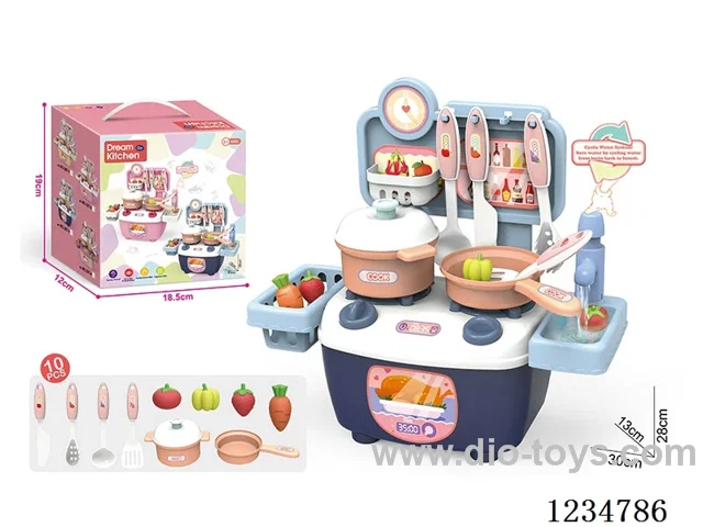 28CM Kitchen Set with Water Outlet Function - 10PCS + Main Body