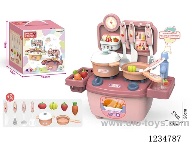 28CM Kitchen Set with Water Outlet Function - 10PCS + Main Body