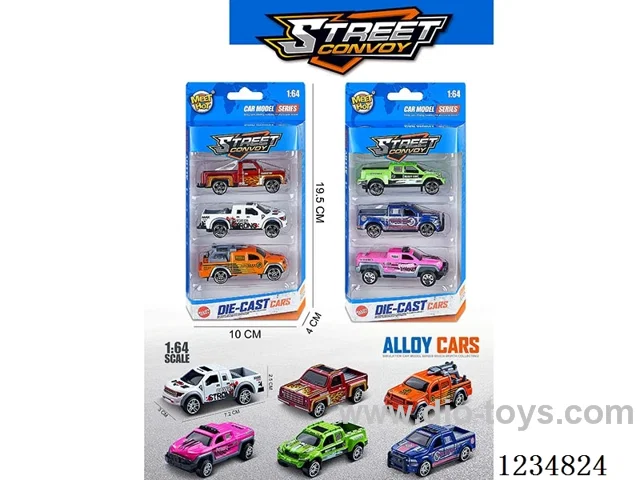1:64 free wheel alloy car 2 mixed