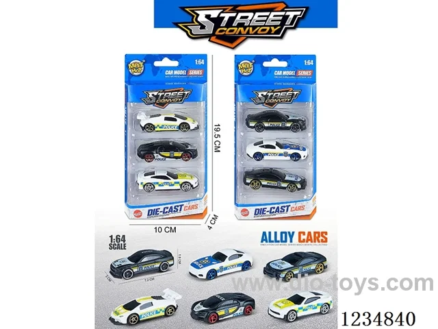1:64 free wheel alloy car 2 mixed