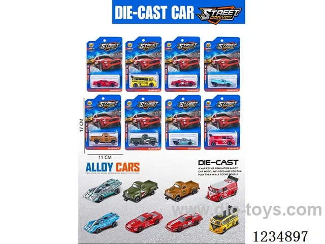 1:64 free wheel alloy car 8 mixed