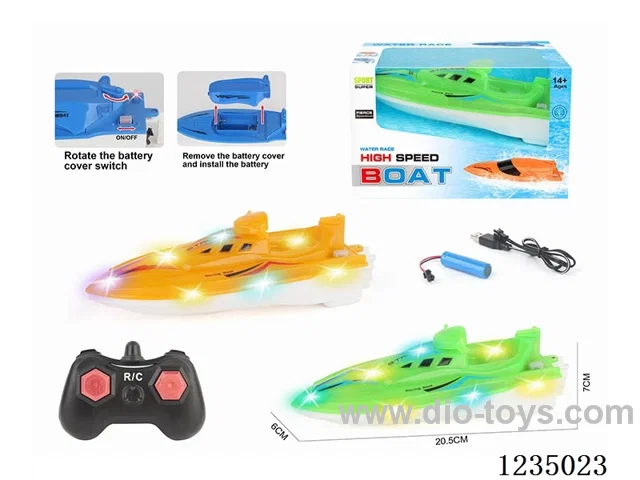 2.4G RC Motor Speedboat with Lights (included battery)