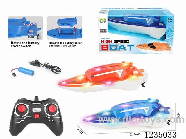 2.4G RC Battle Ship with Lights (included battery)