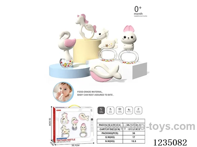 Baby Hand Rattle 5PCS (Boilable)