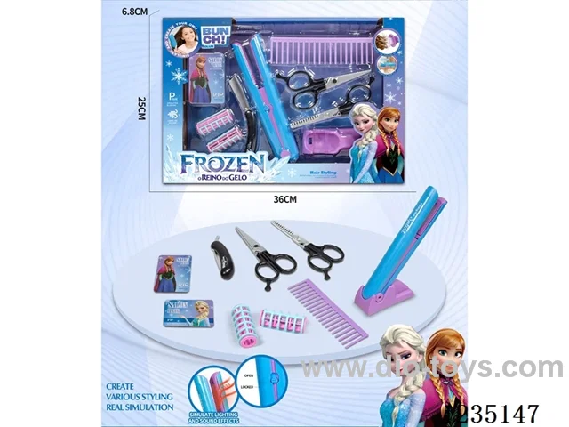 Hair Salon Straightener Set (10PCS)W L/M,not included battery