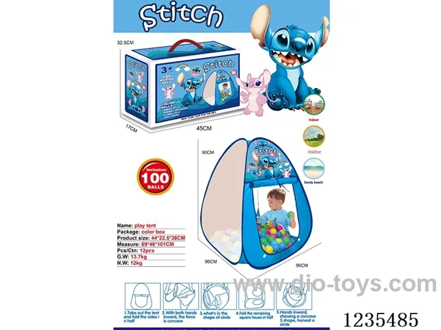 Stitch tent 100 balls