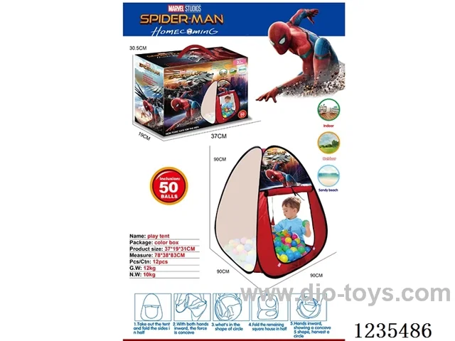 Spider-Man tent 50 balls