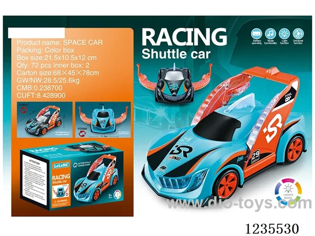 B/O Transforming Race Car W L/M