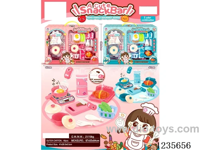 kitchen set 2 colors mixed