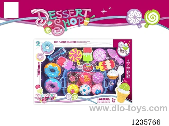 ice cream and donut lollipops set