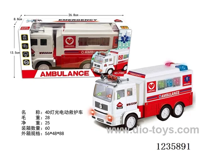 4D Light B/O universal Ambulance W L/M not included battery