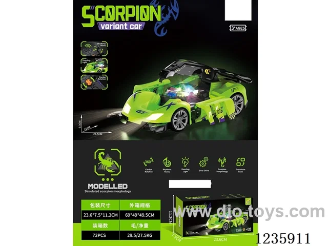 B/O Gear Scorpion Transforming Car not included battery