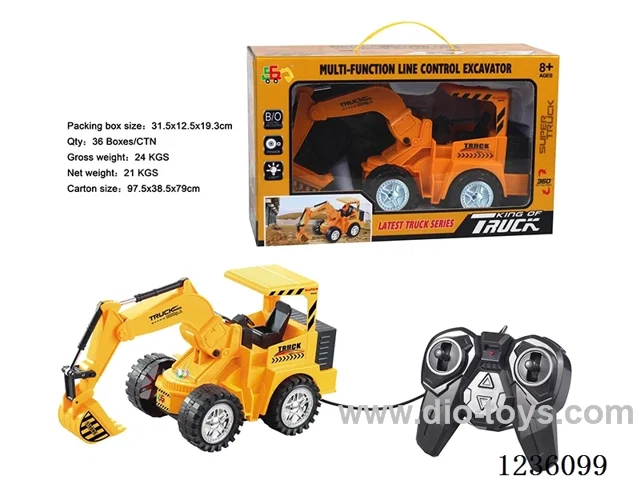 (GCC) 5ch wired excavator/with lights not included battery