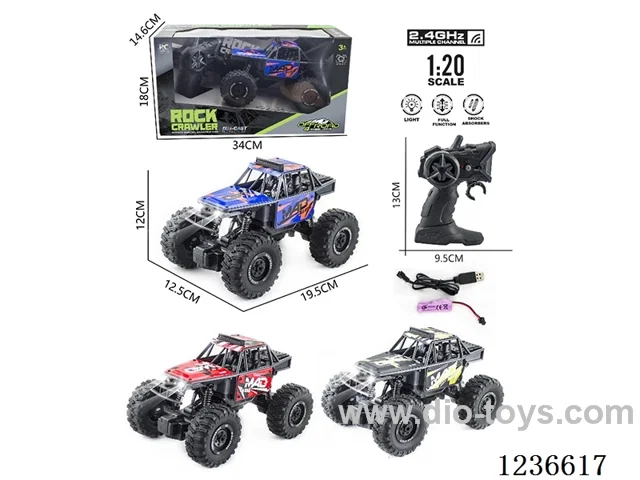 1:20 4ch 2.4G alloy RC car with light   (included battery)
