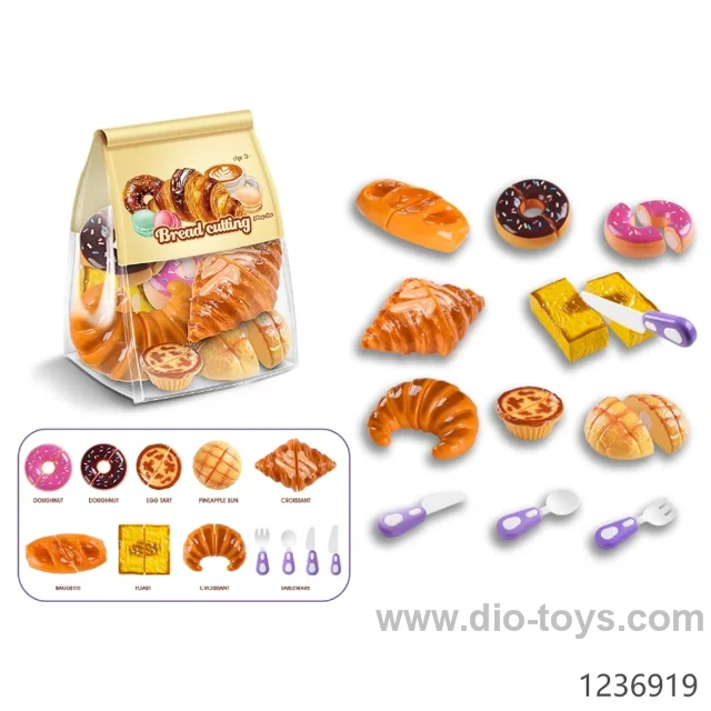 Simulated Toy Food Bread Kitchen Cutting Toys