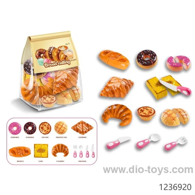 Simulated Toy Food Bread Kitchen Cutting Toys