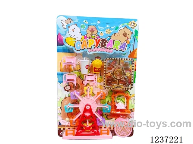 Solid Translucent Kapybara Ferris Wheel Amusement Park