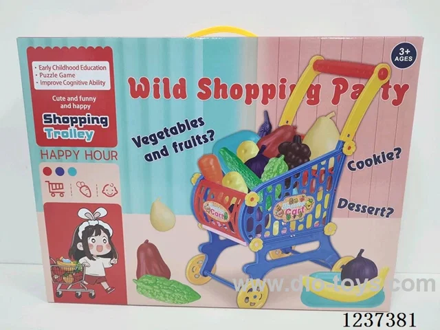 shopping cart fruit set