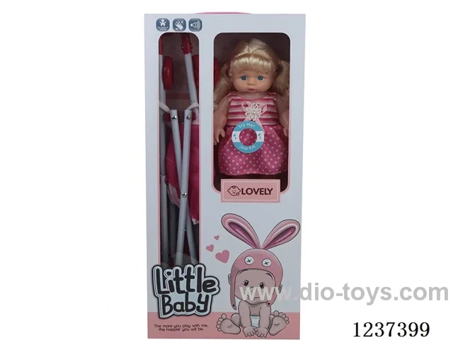 10 inch doll with plastic trolleys / IC Included battery