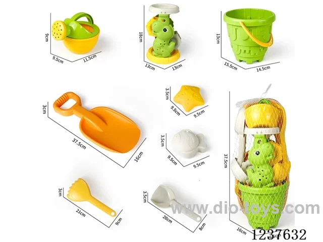 Beach Dinosaur Sand Hourglass Set of 8pcs