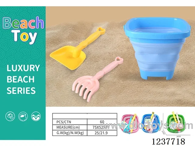 Beach Folding Bucket 3PCS