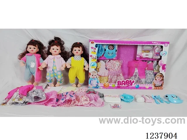 16-inch doll with drinking and urination functions / English IC / 6 random outfits + accessories