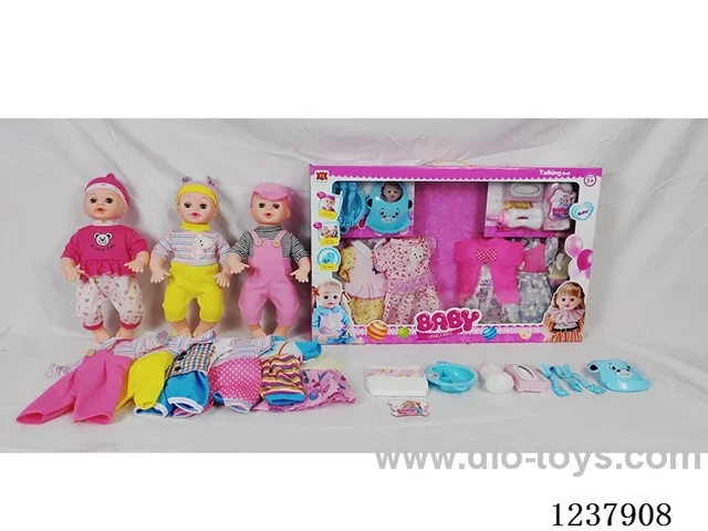 16-inch doll with drinking and urination functions / English IC / 6 random outfits + accessories