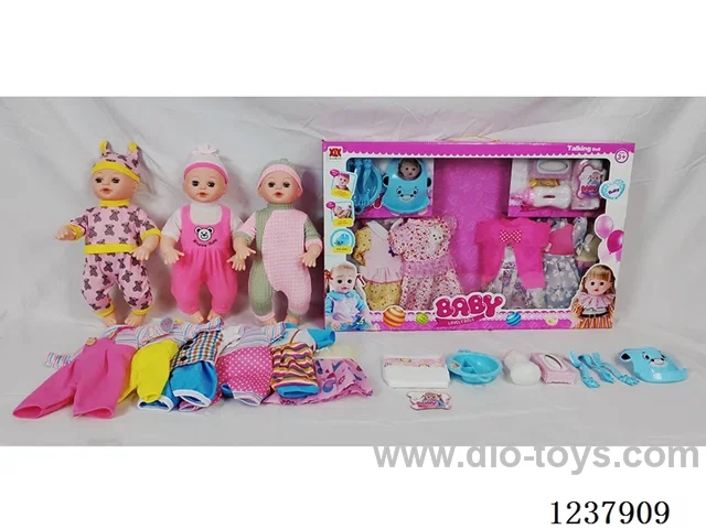 16-inch doll with drinking and urination functions / English IC / 6 random outfits + accessories
