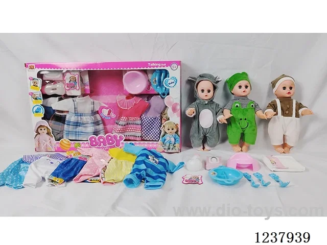 14-inch doll with drinking and urination functions / English IC / 6 random outfits + accessories