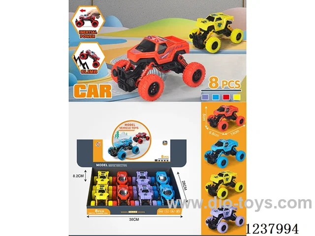 8PCS Double Pull Back Spring Cart