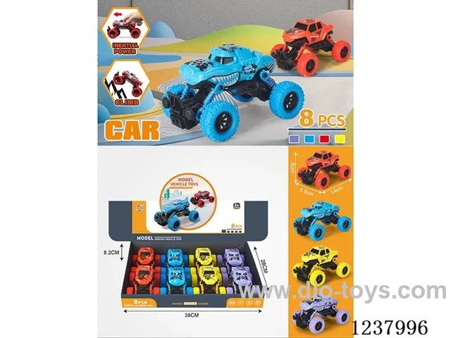 8PCS Double Pull Back Spring Cart