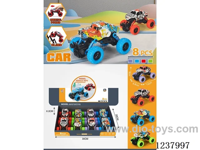 8PCS Double Pull Back Spring Cart