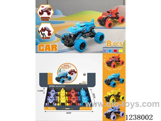8PCS Double Pull Back Spring Cart