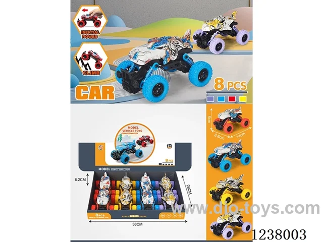8PCS Double Pull Back Spring Cart