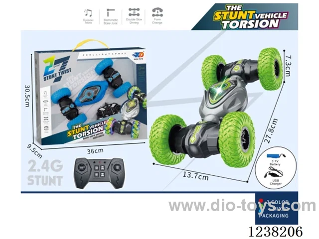 2.4G 10ch RC stunt car included 3.7V lithium-ion battery