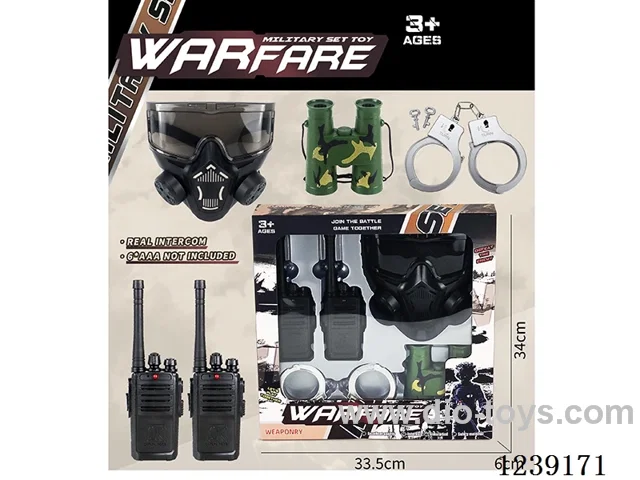 Police Set 5PCS - Walkie Talkie Not Included Battery