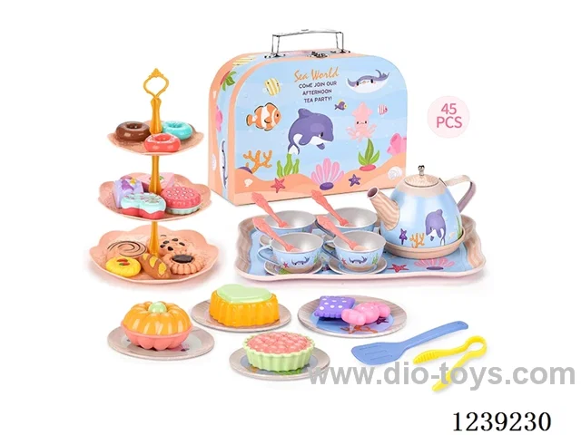 Tinplate Tea Set 45PCS