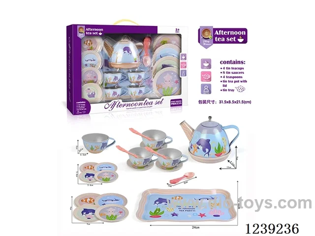 Tinplate Tea Set 18pcs