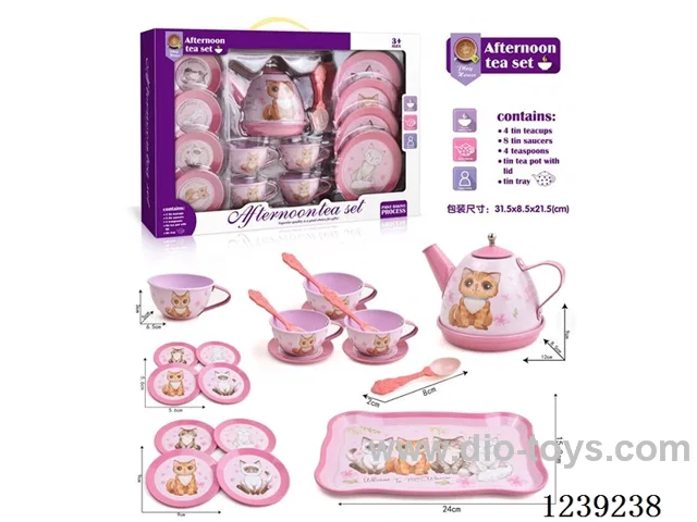 Tinplate Tea Set 18pcs