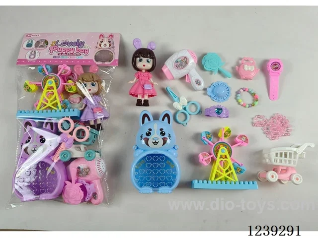 Puppy Storage Bag W L/M + Doll Jewellery set not included battery