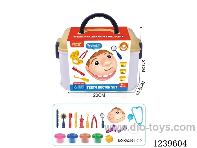 Colorful Clay Dentist Set