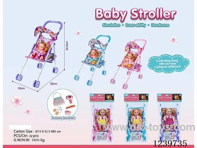 Iron trolley + doll