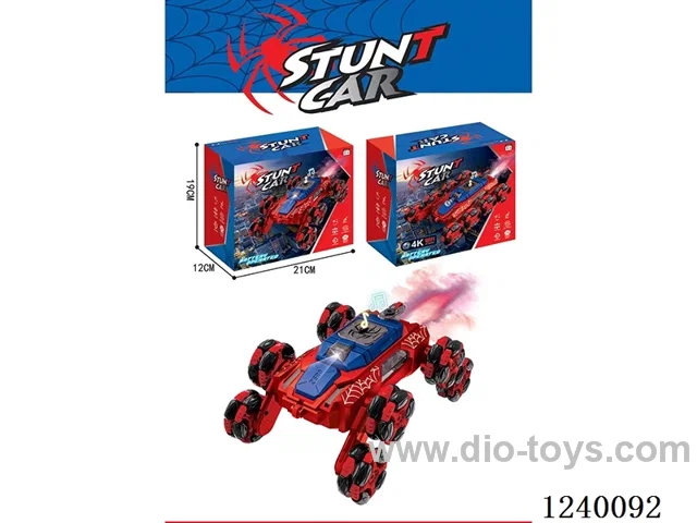 2.4G 8ch RC stunt car W L/M/spray included battery