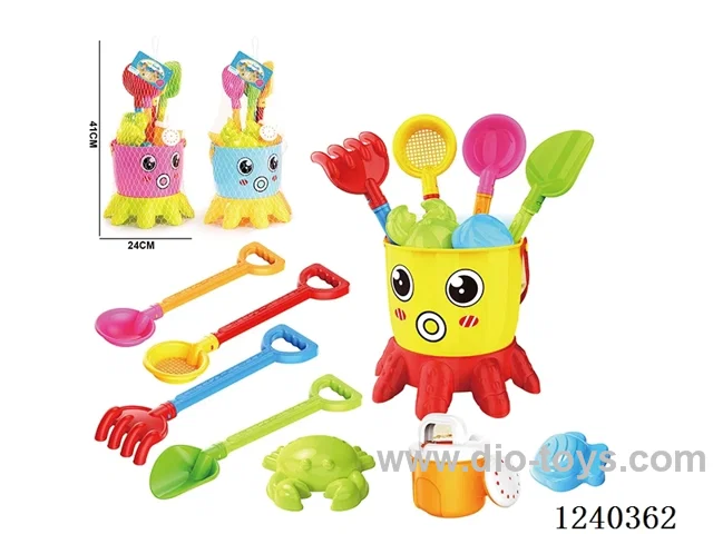 Beach Toys 8PCS (Rose/Yellow/Orchid)