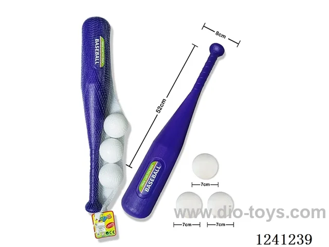 Blue Bat with 3 Balls