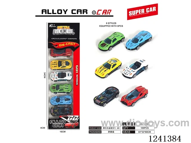 1:64 free wheel alloy car