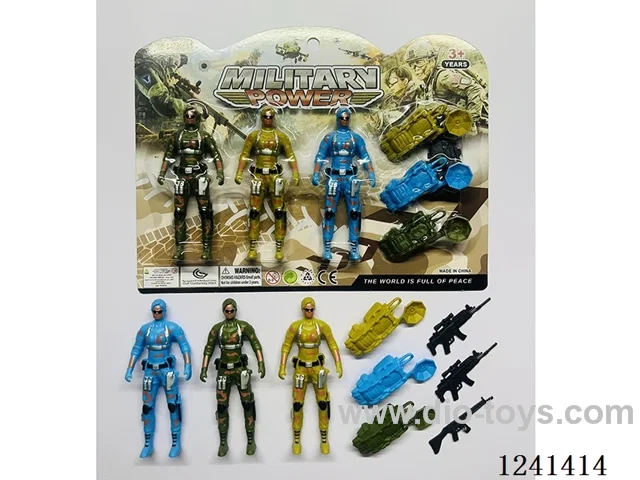 Military set - soldier*3 12CM
