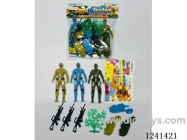 Military set - soldier*3 12CM