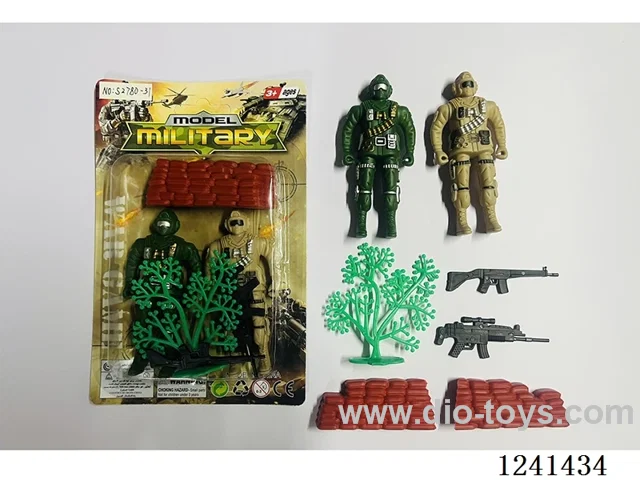 Military set - soldier*2 9.5CM