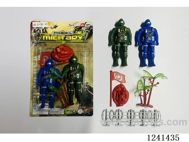 Military set - soldier*2 9.5CM